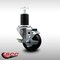 Service Caster 3'' SS Soft Rubber Swivel 1-3/4'' Expanding Stem Caster with Brake SCC-SSEX20S314-SRS-TLB-134 - alternate 4